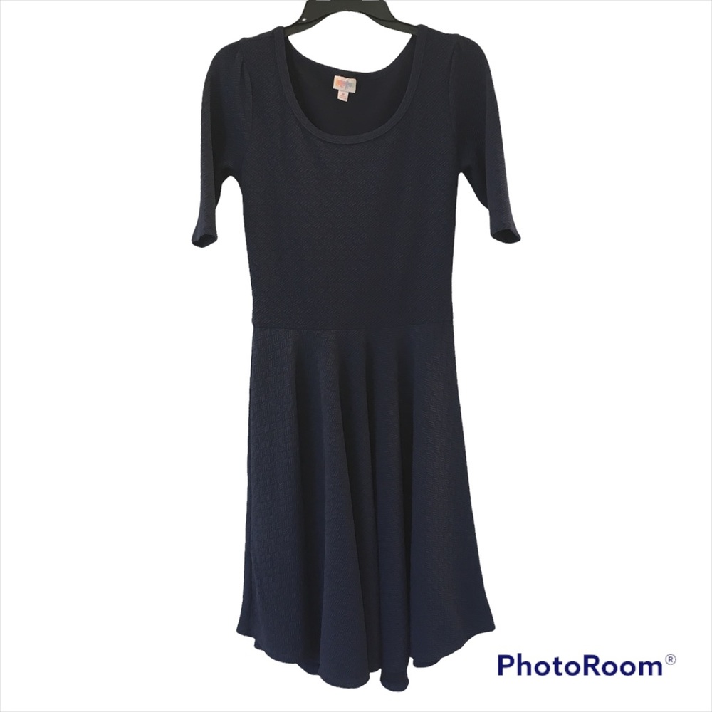 LulaRoe navy blue dress size M